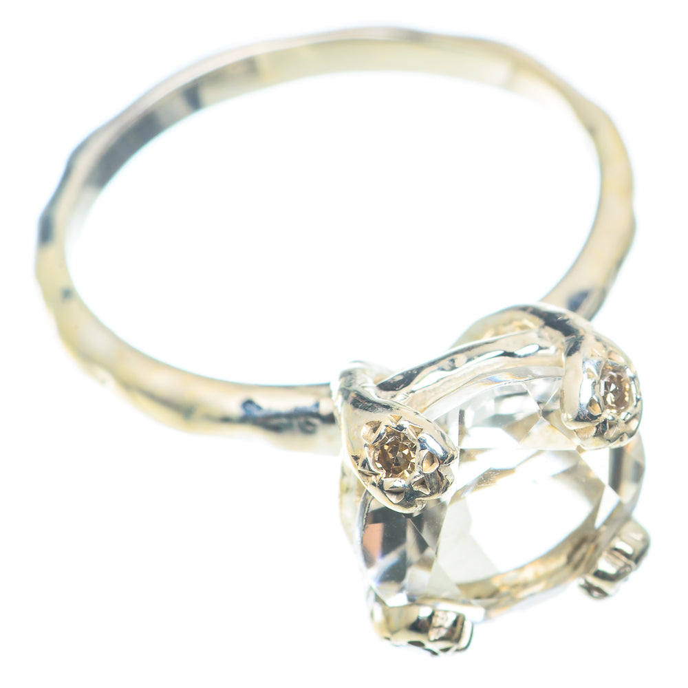 White Quartz Rings handcrafted by Ana Silver Co - RING72701