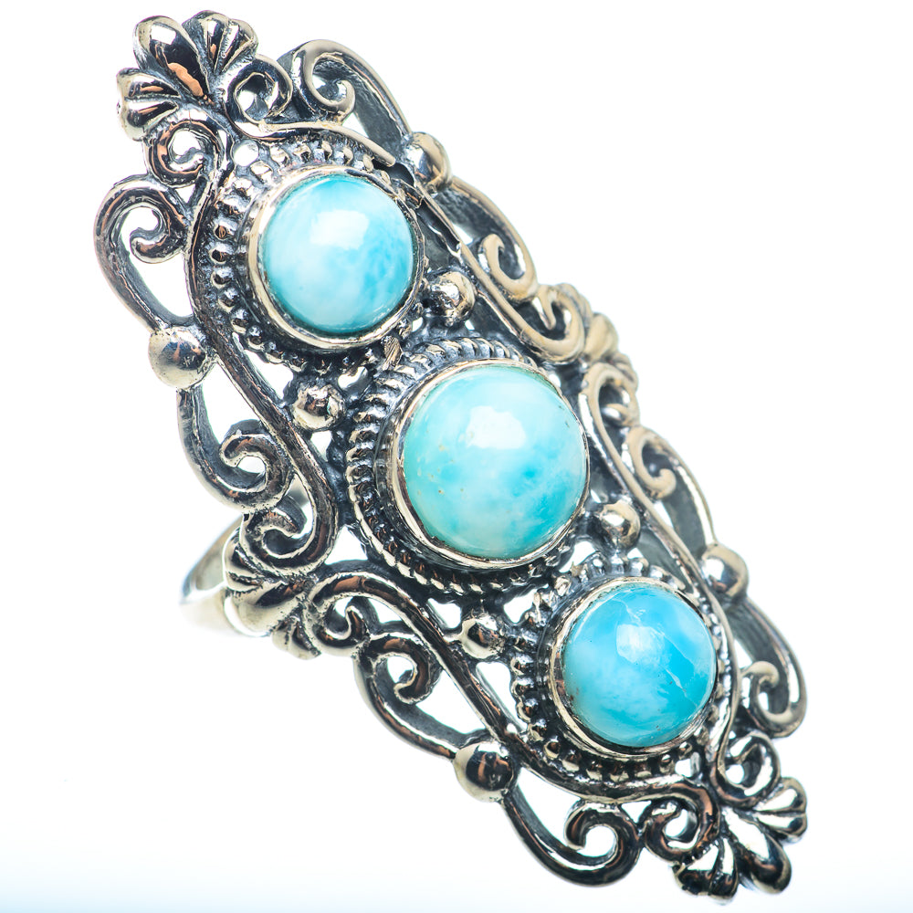 Larimar Rings handcrafted by Ana Silver Co - RING72715