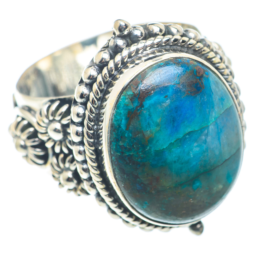 Chrysocolla Rings handcrafted by Ana Silver Co - RING72721