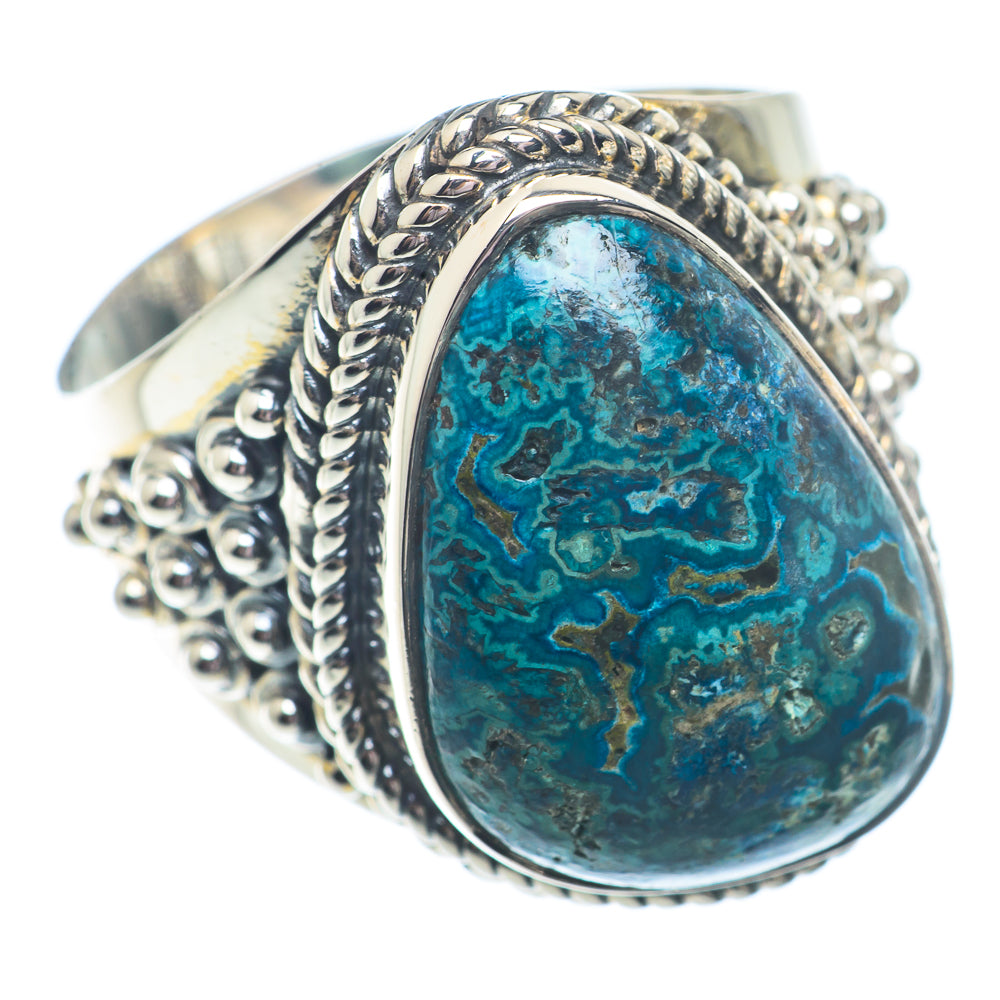 Chrysocolla Rings handcrafted by Ana Silver Co - RING72888