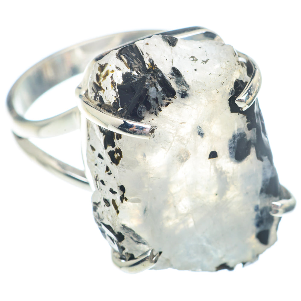Rainbow Moonstone Rings handcrafted by Ana Silver Co - RING72963