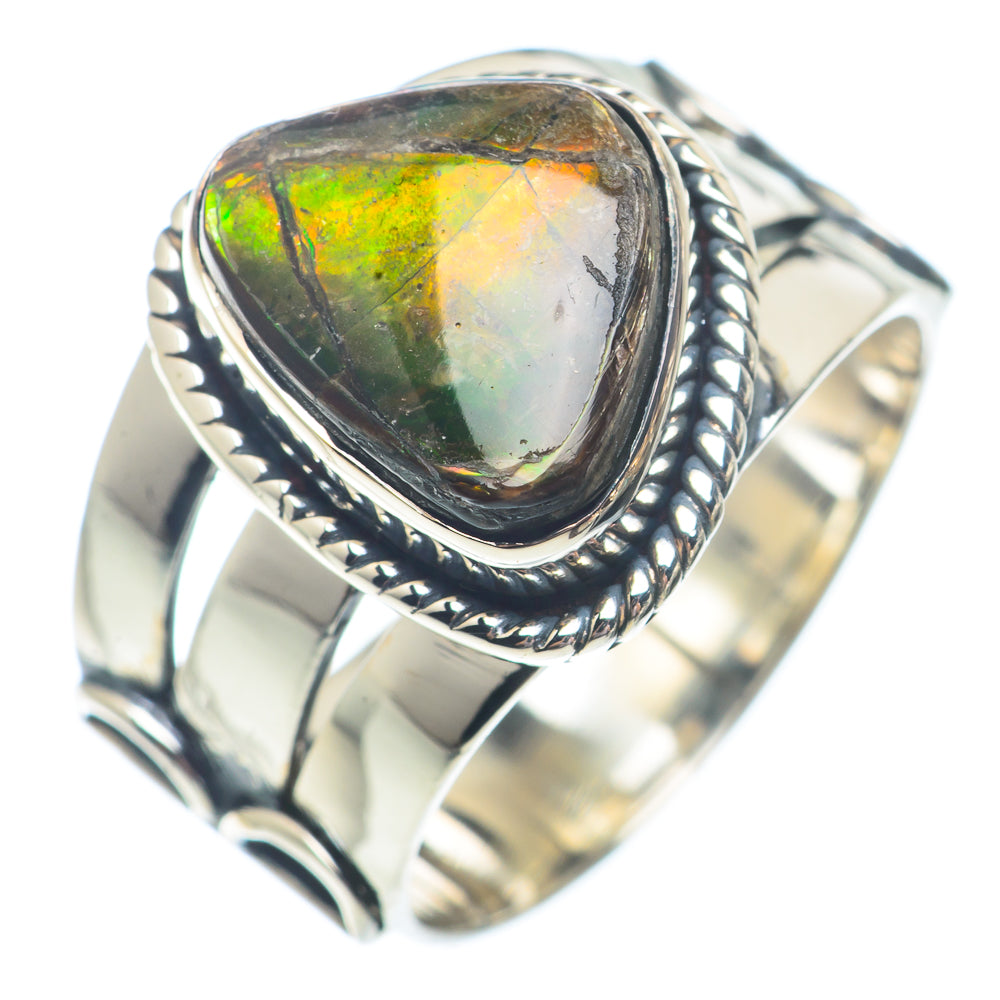 Ammolite Rings handcrafted by Ana Silver Co - RING72966