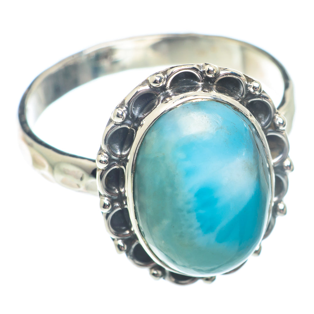 Larimar Rings handcrafted by Ana Silver Co - RING72974