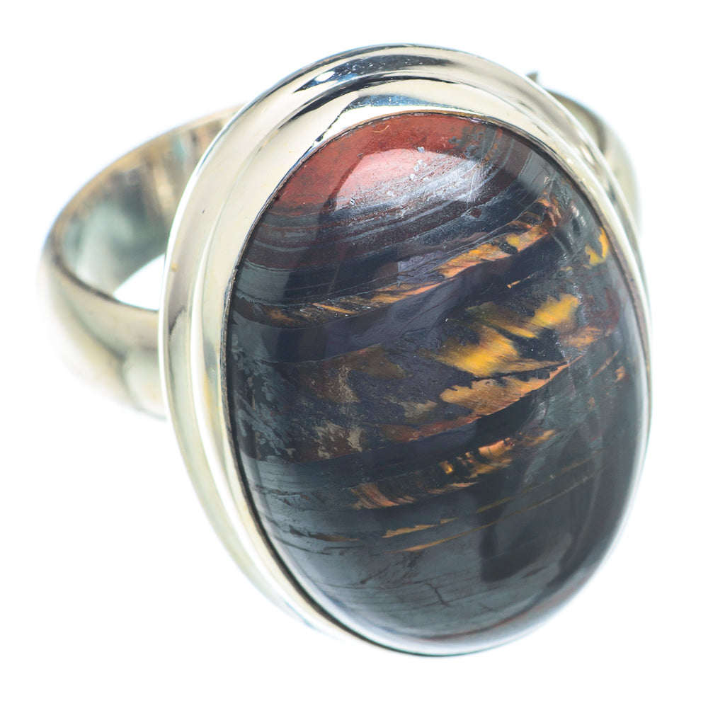 Red Tiger Iron Rings handcrafted by Ana Silver Co - RING72981