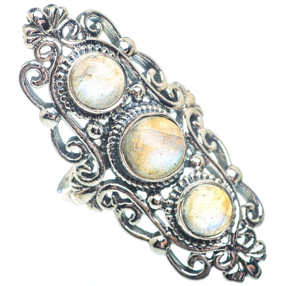 Labradorite Rings handcrafted by Ana Silver Co - RING73053