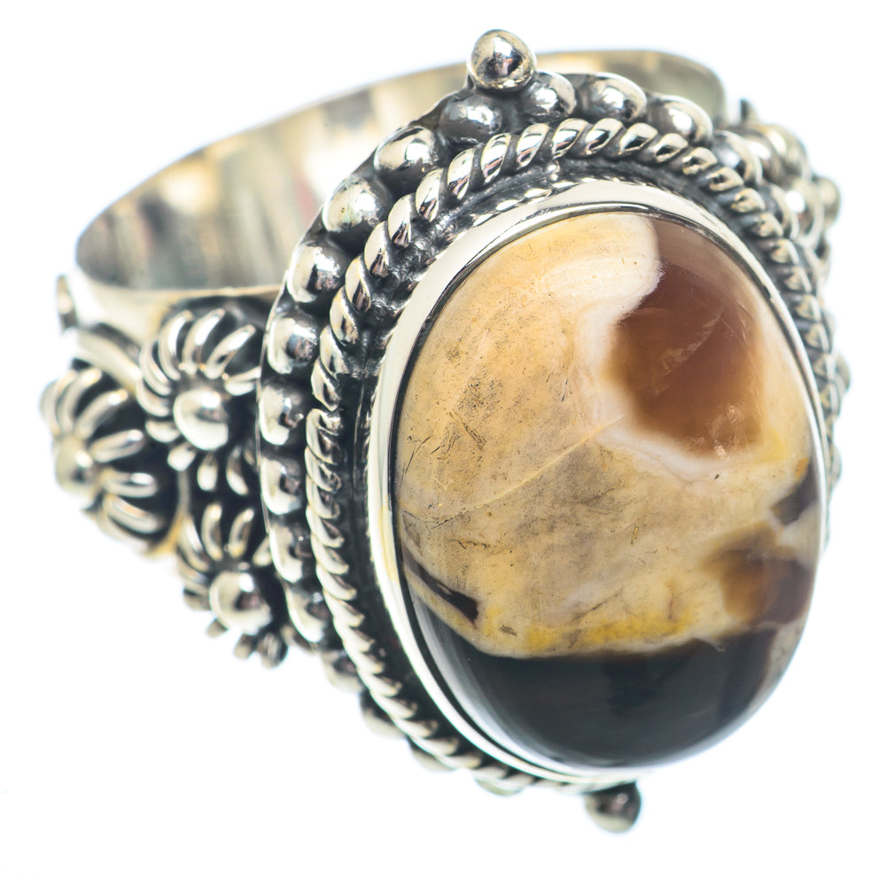 Peanut Wood Jasper Rings handcrafted by Ana Silver Co - RING73061