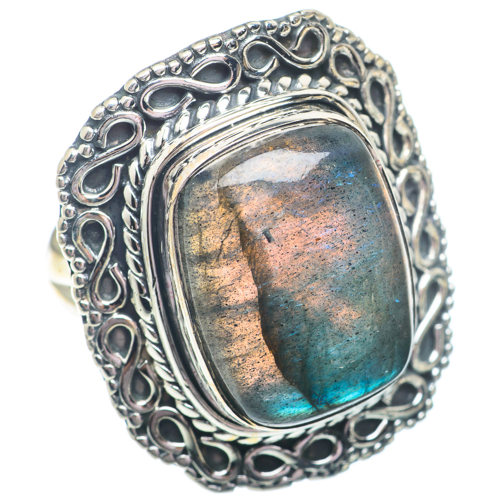 Labradorite Rings handcrafted by Ana Silver Co - RING73093