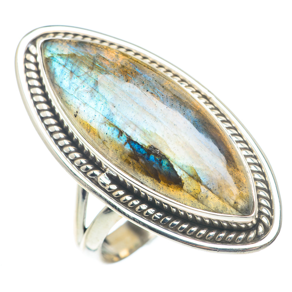 Labradorite Rings handcrafted by Ana Silver Co - RING73102