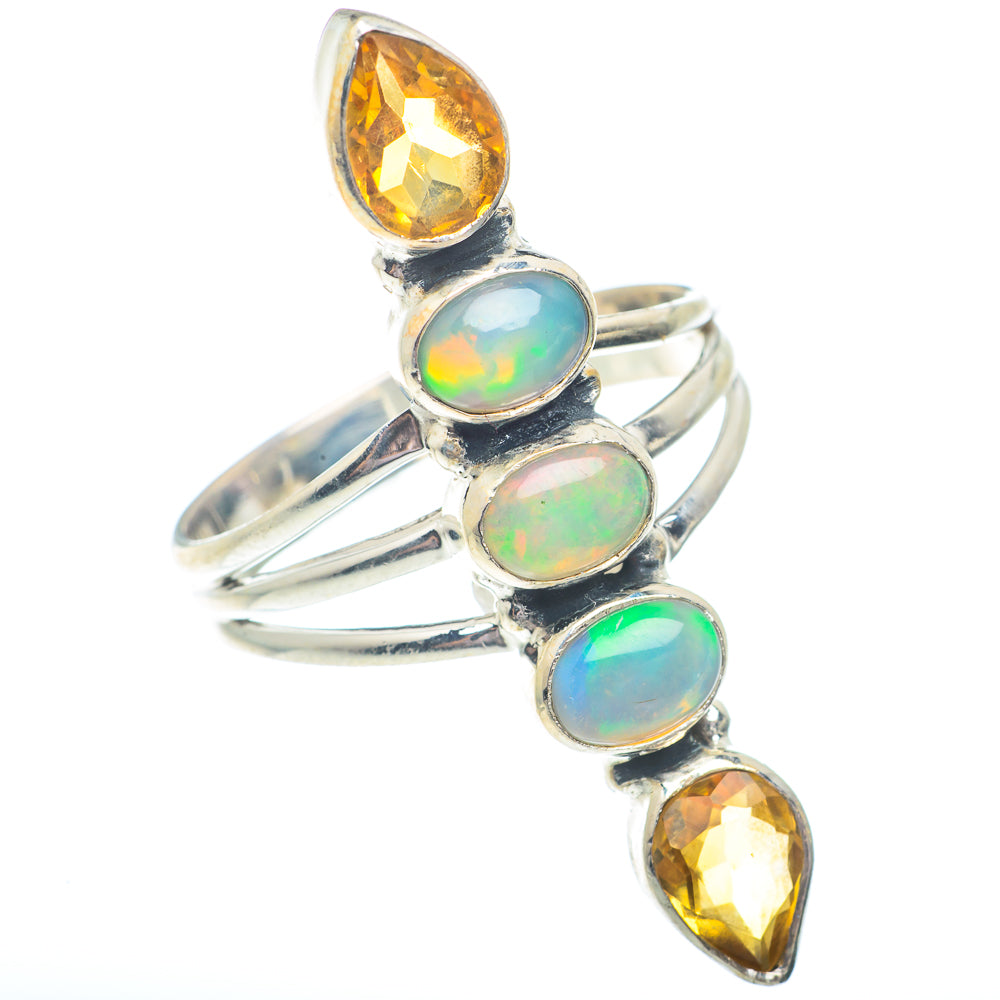 Ethiopian Opal Rings handcrafted by Ana Silver Co - RING73130