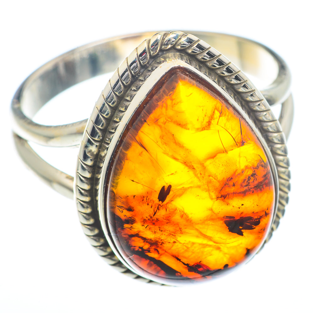 Baltic Amber Rings handcrafted by Ana Silver Co - RING73201