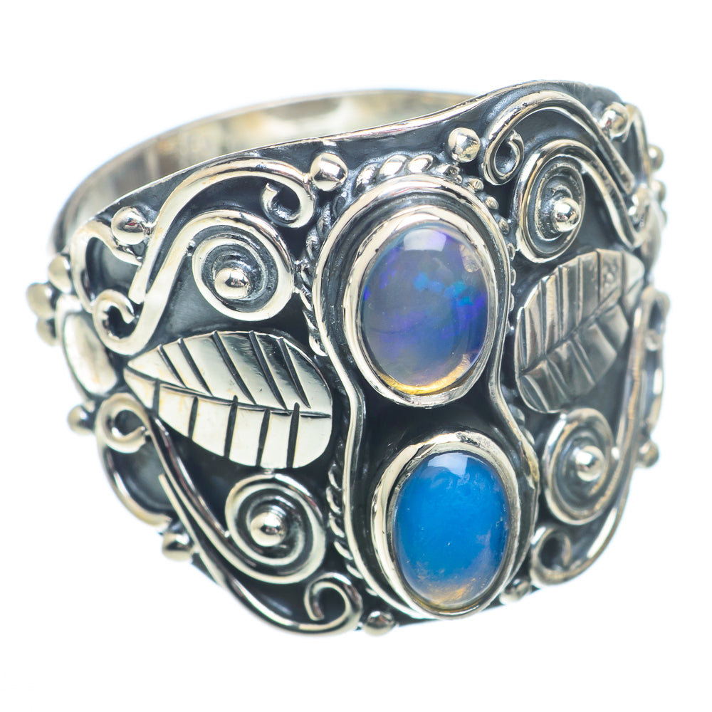 Ethiopian Opal Rings handcrafted by Ana Silver Co - RING73223