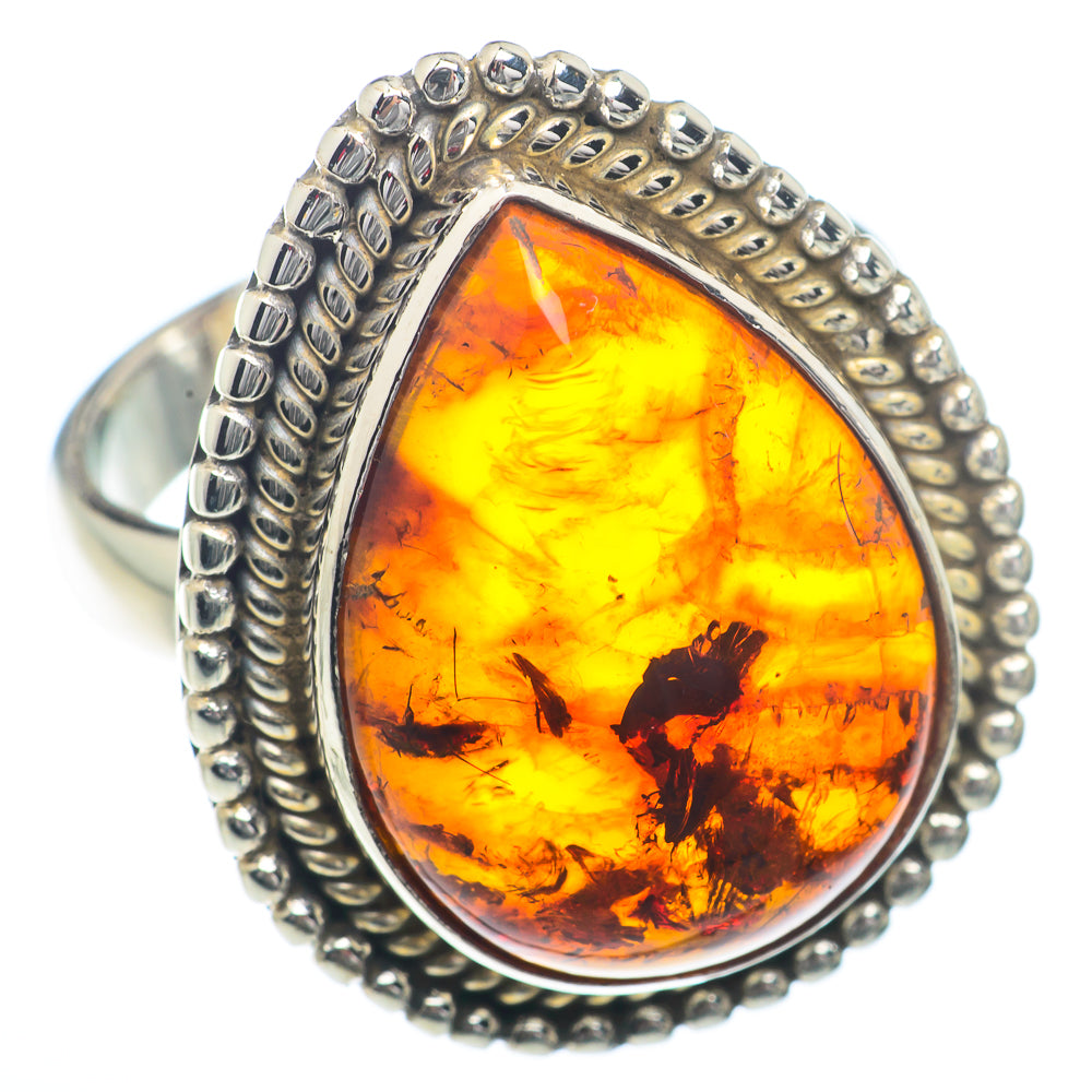 Baltic Amber Rings handcrafted by Ana Silver Co - RING73286