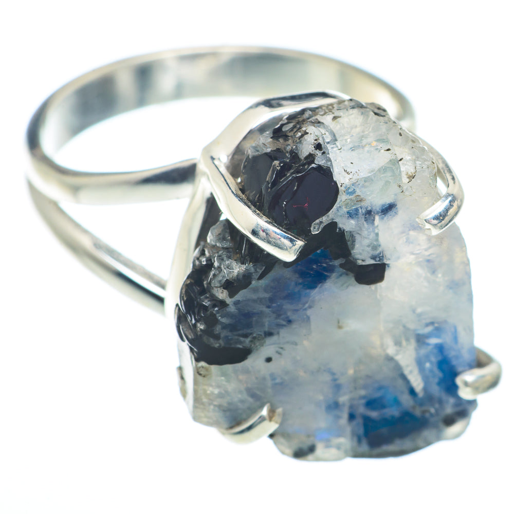 Rainbow Moonstone Rings handcrafted by Ana Silver Co - RING73304