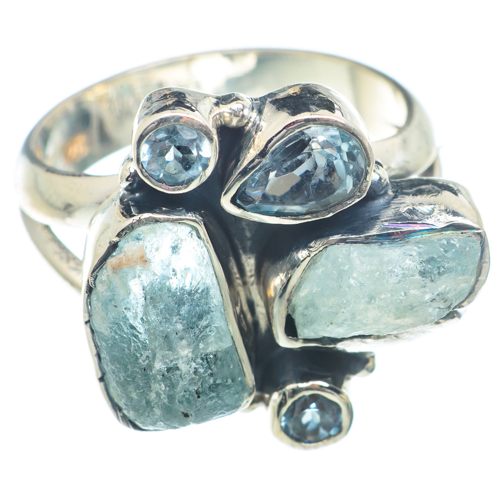 Aquamarine Rings handcrafted by Ana Silver Co - RING73309
