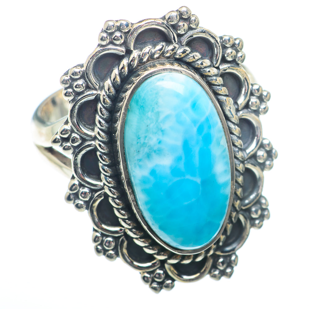 Larimar Rings handcrafted by Ana Silver Co - RING73347