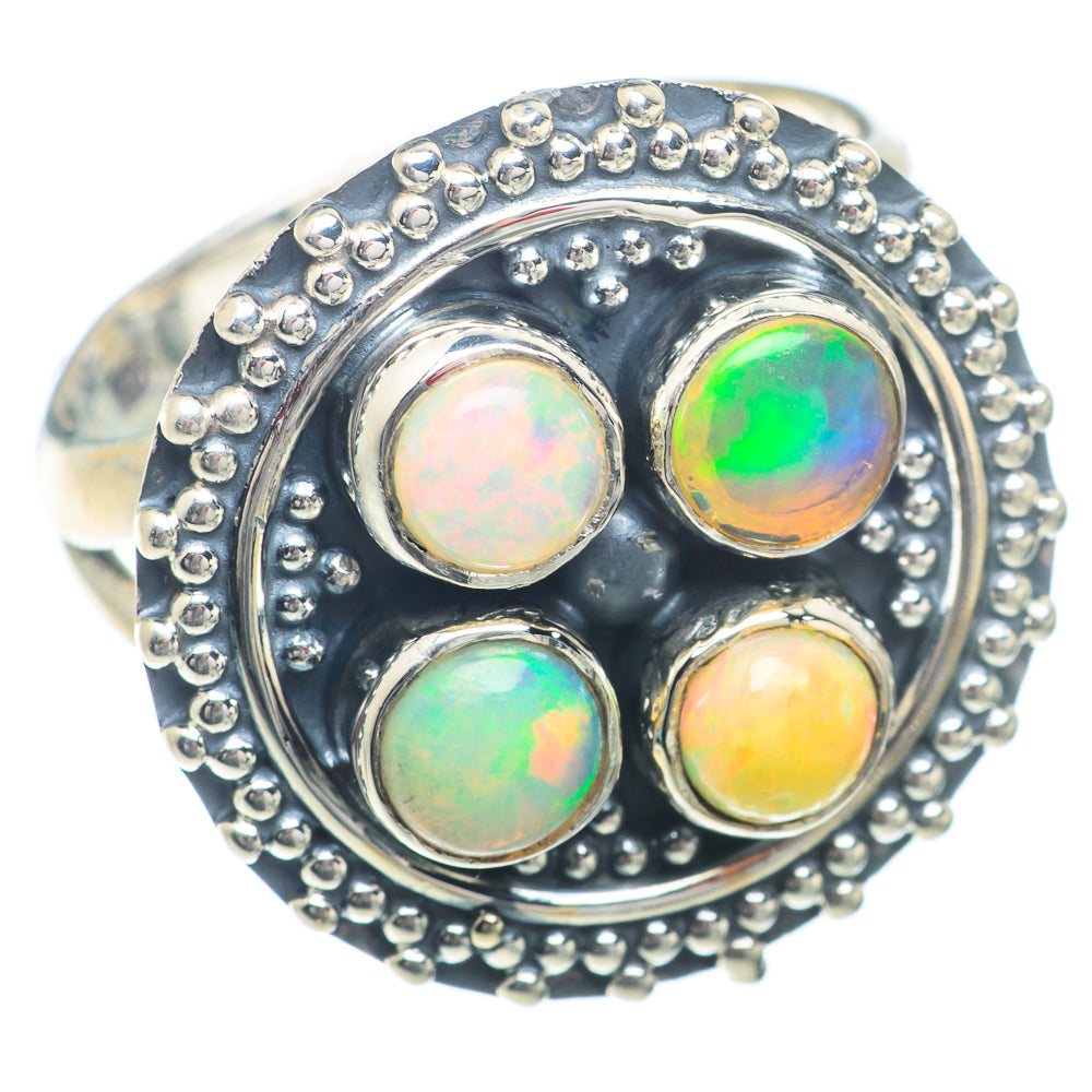Ethiopian Opal Rings handcrafted by Ana Silver Co - RING73377
