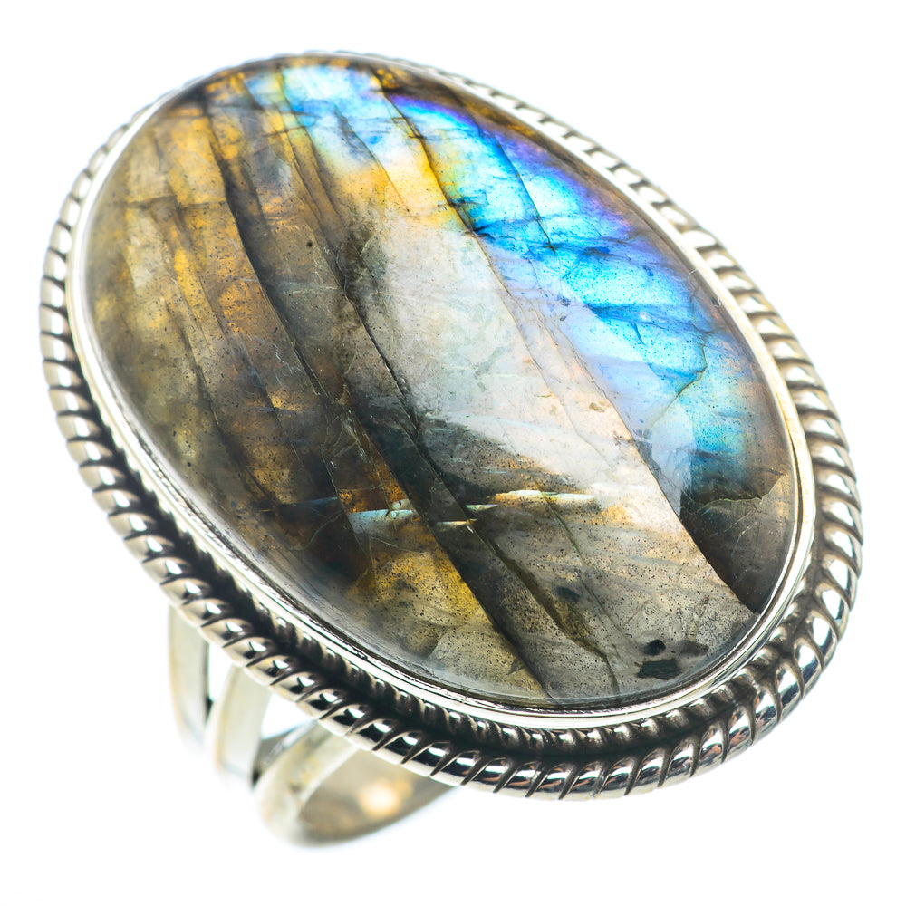 Labradorite Rings handcrafted by Ana Silver Co - RING73420