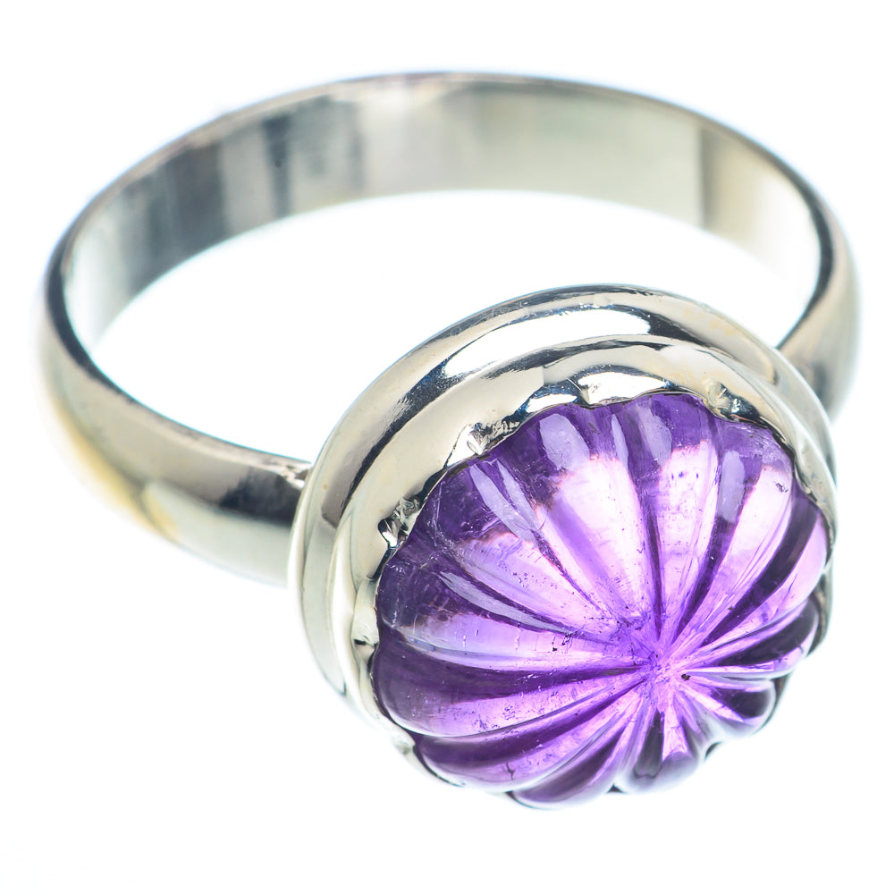 Amethyst Stalactite Rings handcrafted by Ana Silver Co - RING73501
