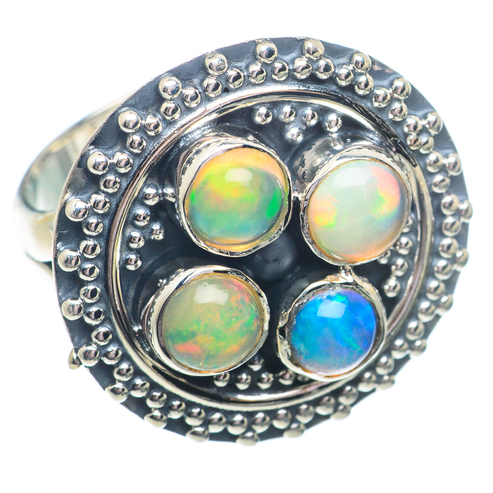 Ethiopian Opal Rings handcrafted by Ana Silver Co - RING73517