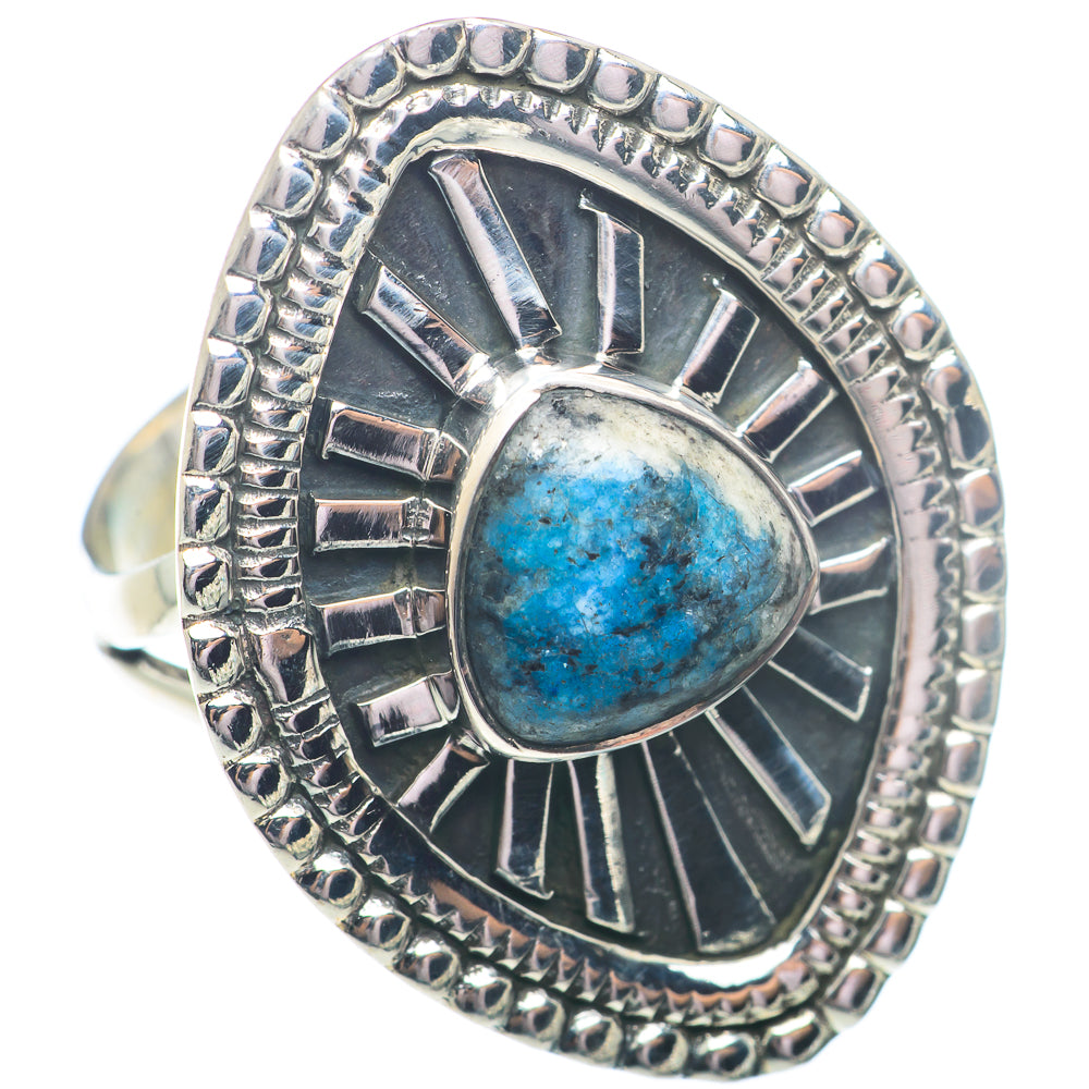K2 Blue Azurite Rings handcrafted by Ana Silver Co - RING73572