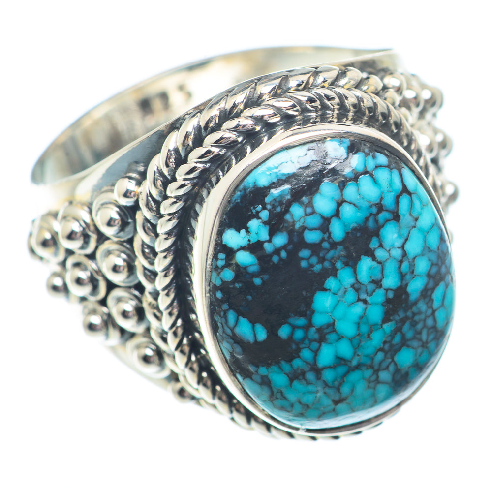 Tibetan Turquoise Rings handcrafted by Ana Silver Co - RING73580