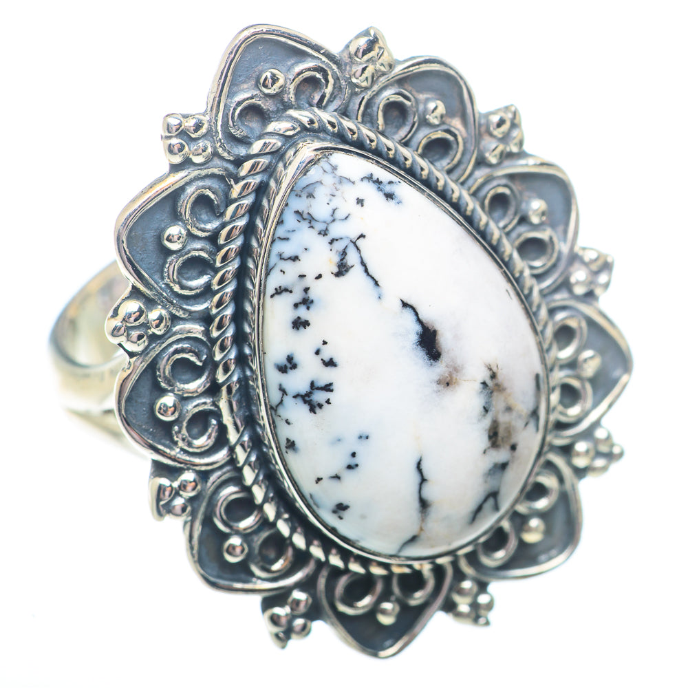 Dendritic Opal Rings handcrafted by Ana Silver Co - RING73608