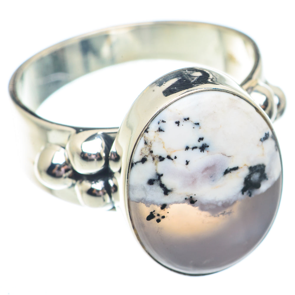 Dendritic Opal Rings handcrafted by Ana Silver Co - RING73654