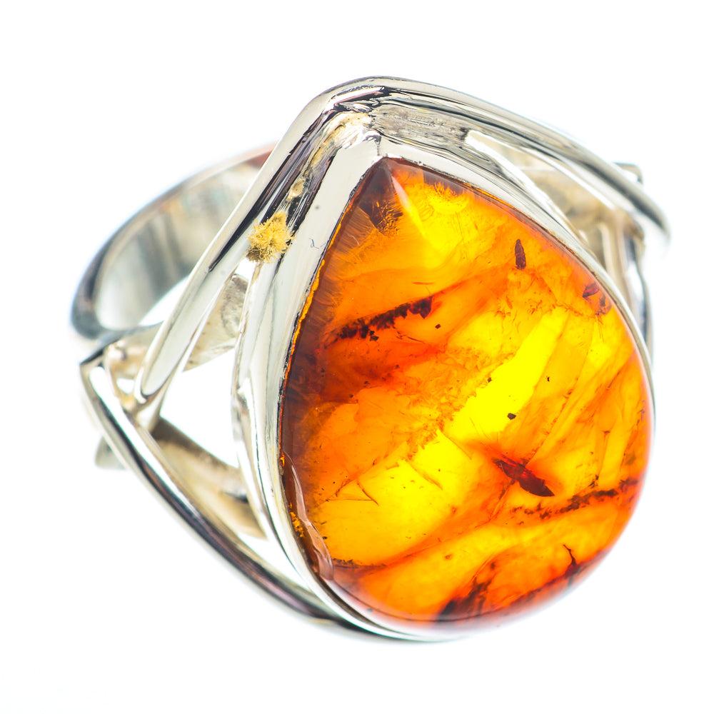 Baltic Amber Rings handcrafted by Ana Silver Co - RING73725