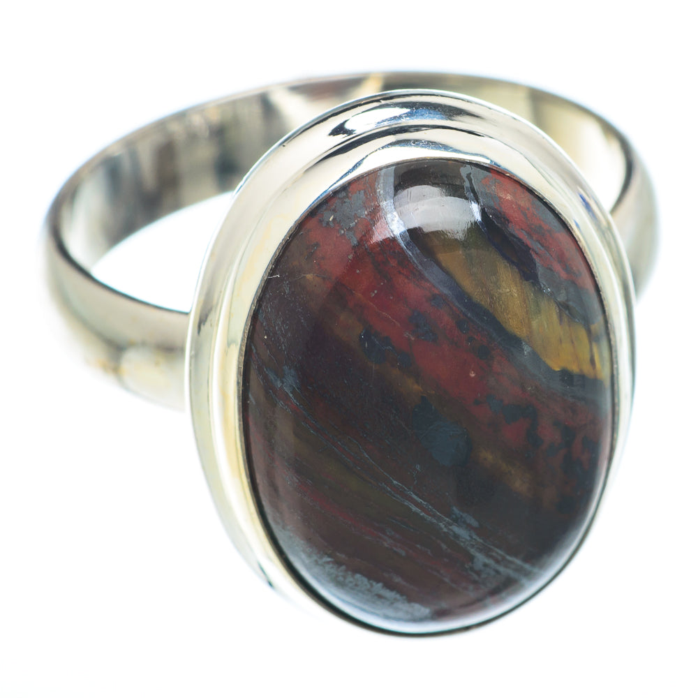 Red Tiger Iron Rings handcrafted by Ana Silver Co - RING73787