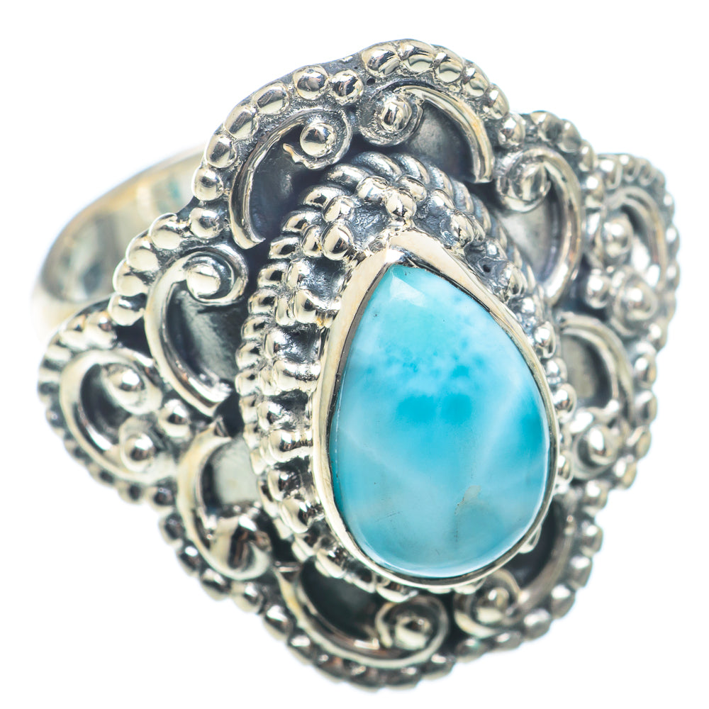 Larimar Rings handcrafted by Ana Silver Co - RING73818