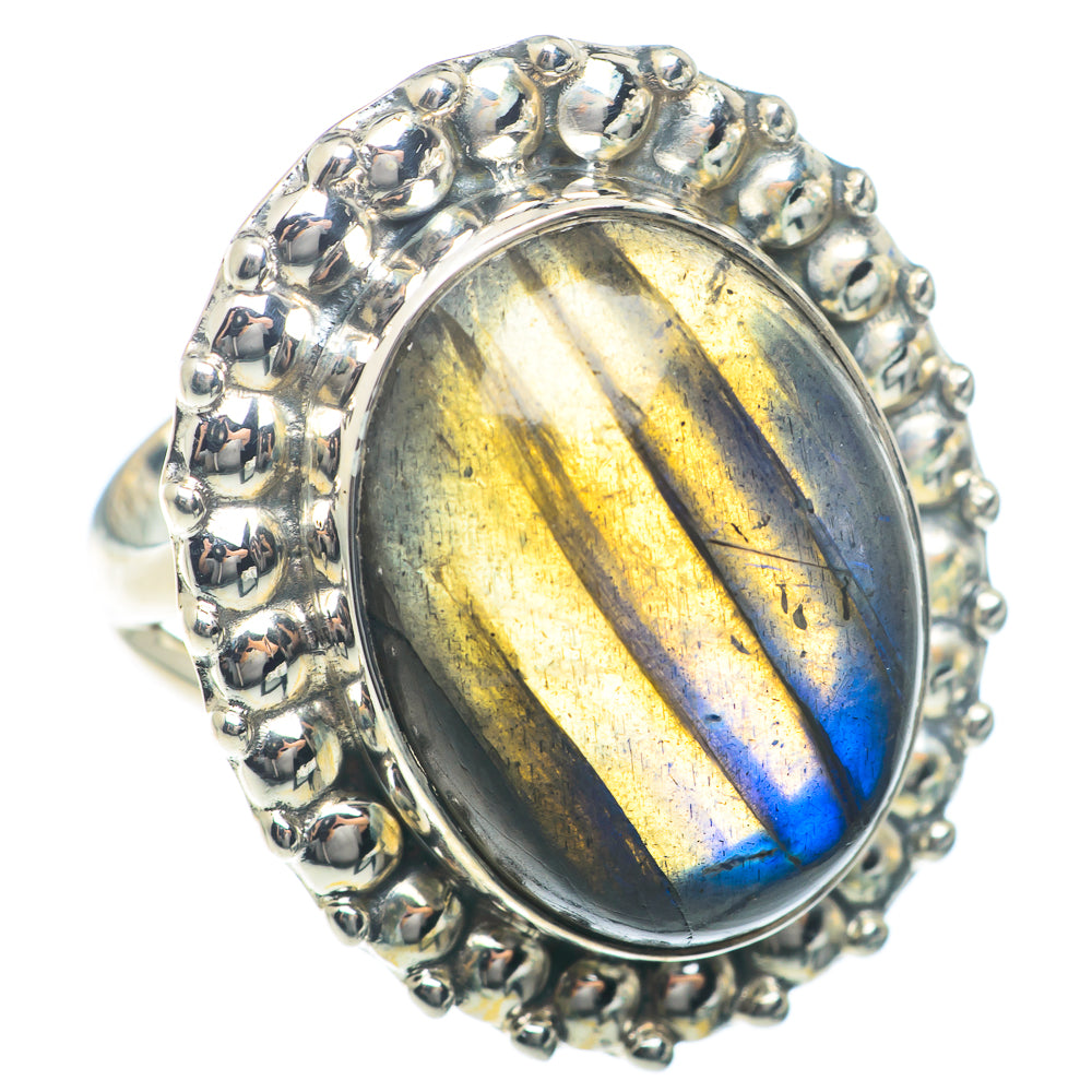 Labradorite Rings handcrafted by Ana Silver Co - RING73823