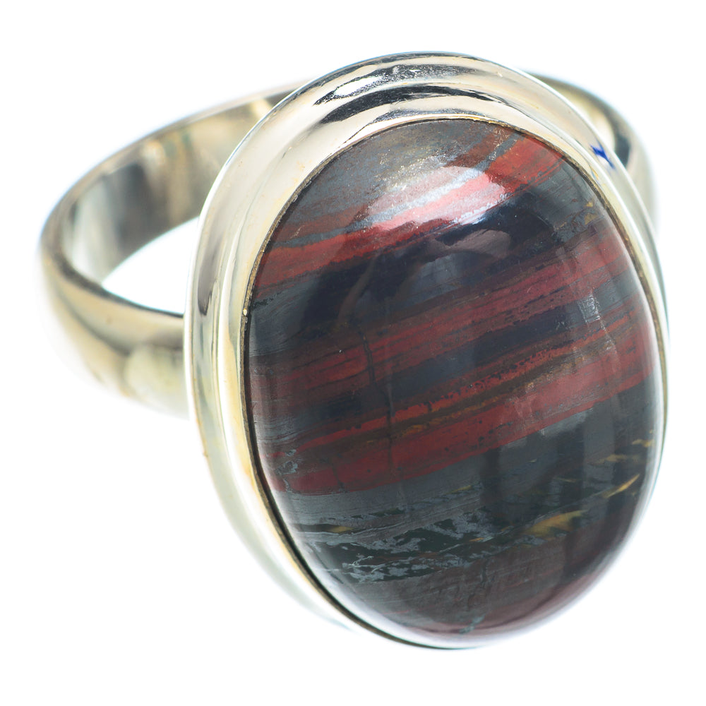 Red Tiger Iron Rings handcrafted by Ana Silver Co - RING73831