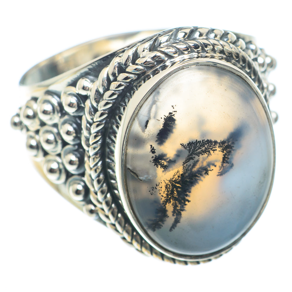 Dendritic Opal Rings handcrafted by Ana Silver Co - RING73851