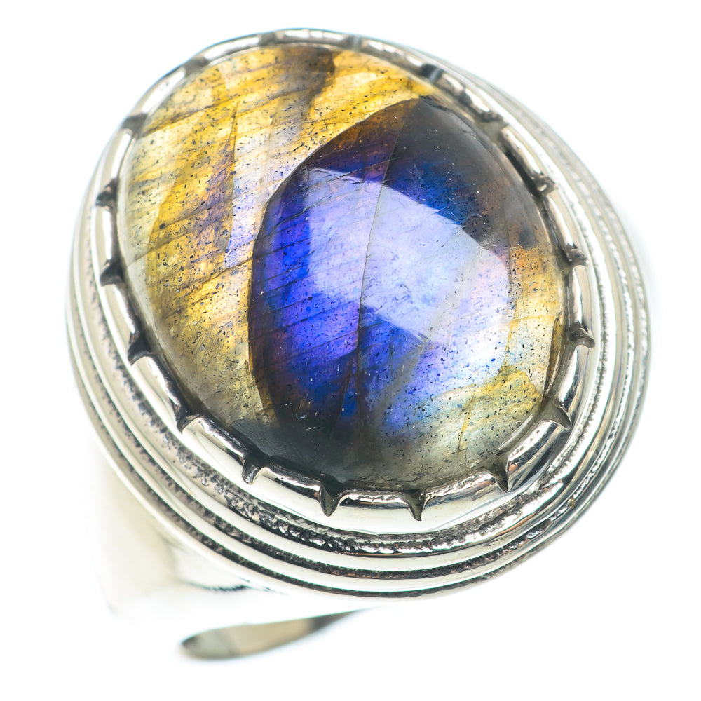 Labradorite Rings handcrafted by Ana Silver Co - RING73865
