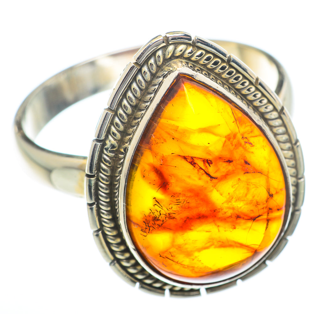 Baltic Amber Rings handcrafted by Ana Silver Co - RING73878