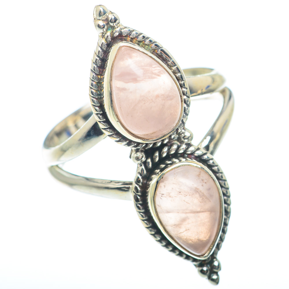Rose Quartz Rings handcrafted by Ana Silver Co - RING73955