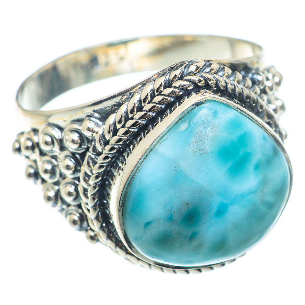 Larimar Rings handcrafted by Ana Silver Co - RING73979