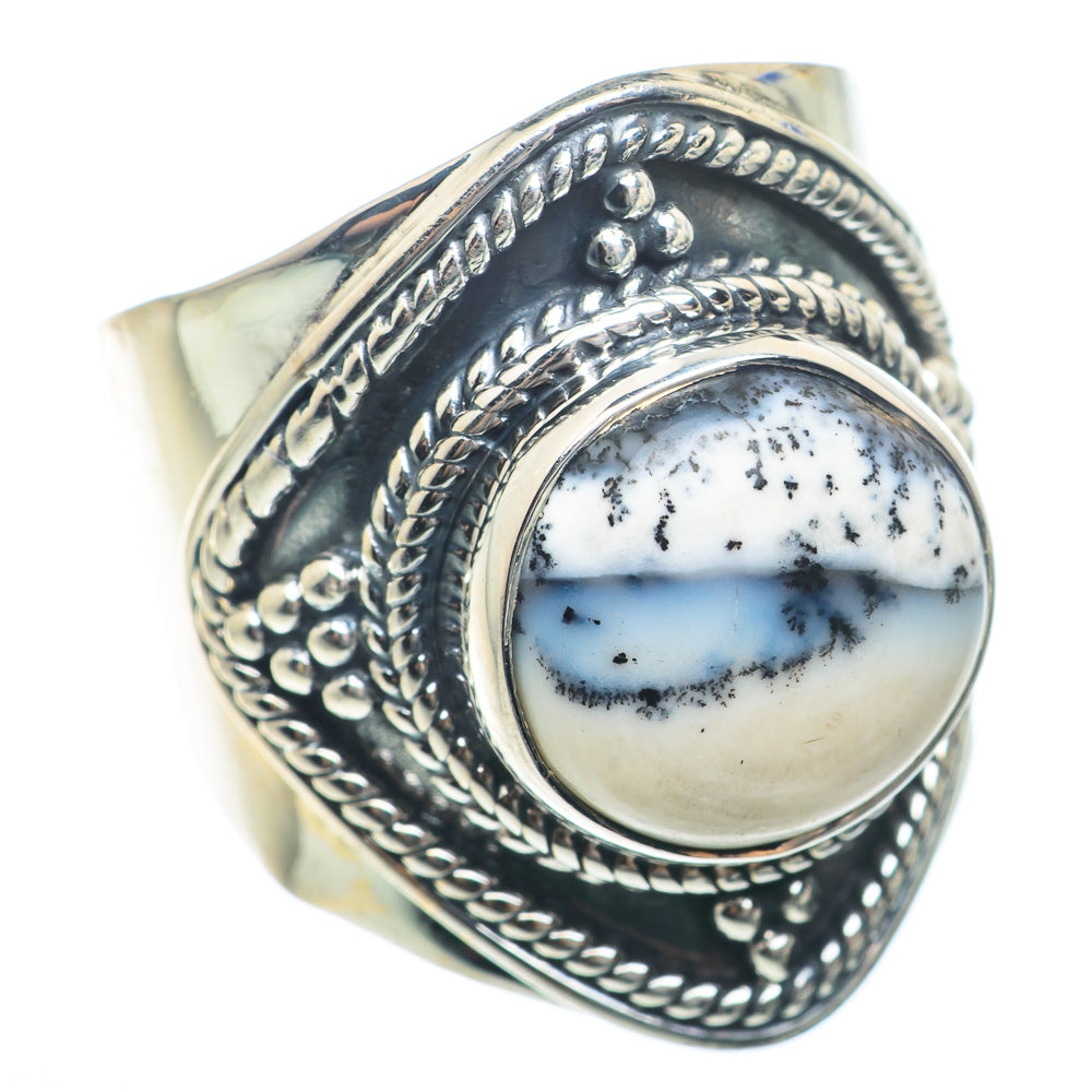 Dendritic Opal Rings handcrafted by Ana Silver Co - RING74009