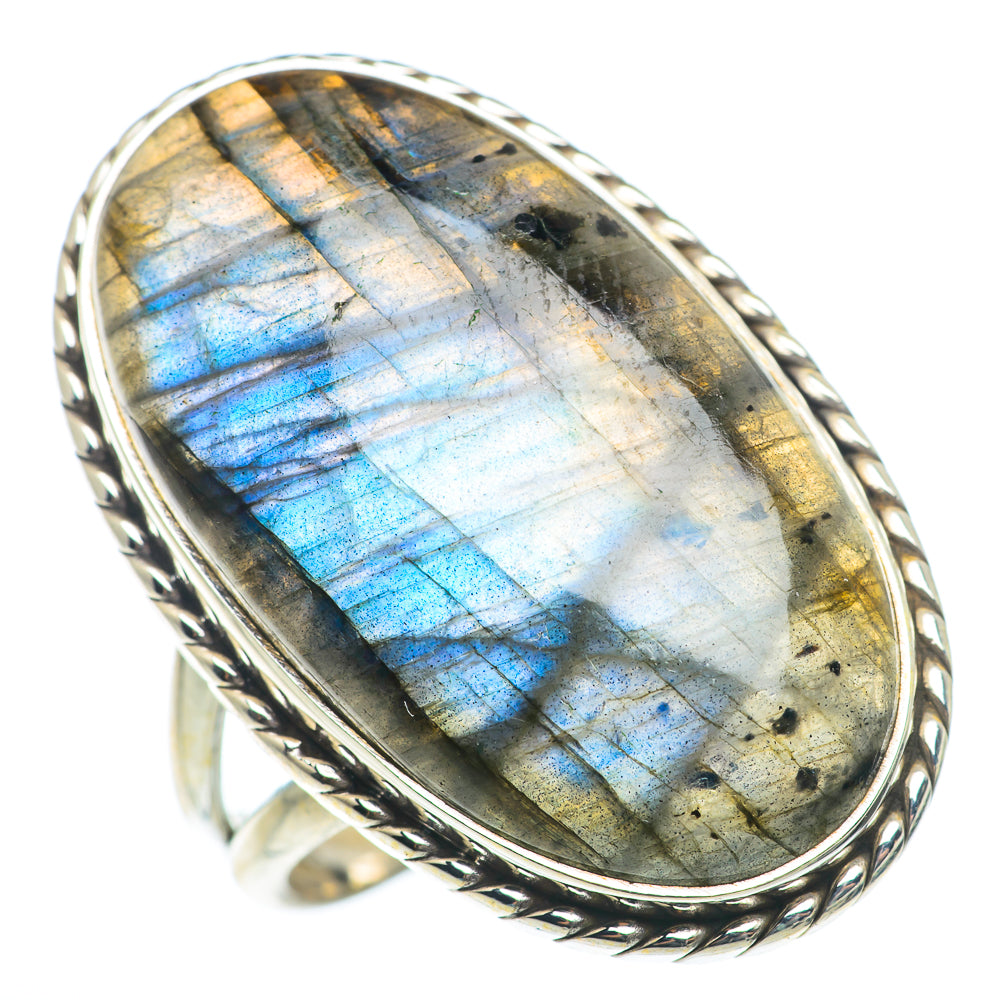 Labradorite Rings handcrafted by Ana Silver Co - RING74060