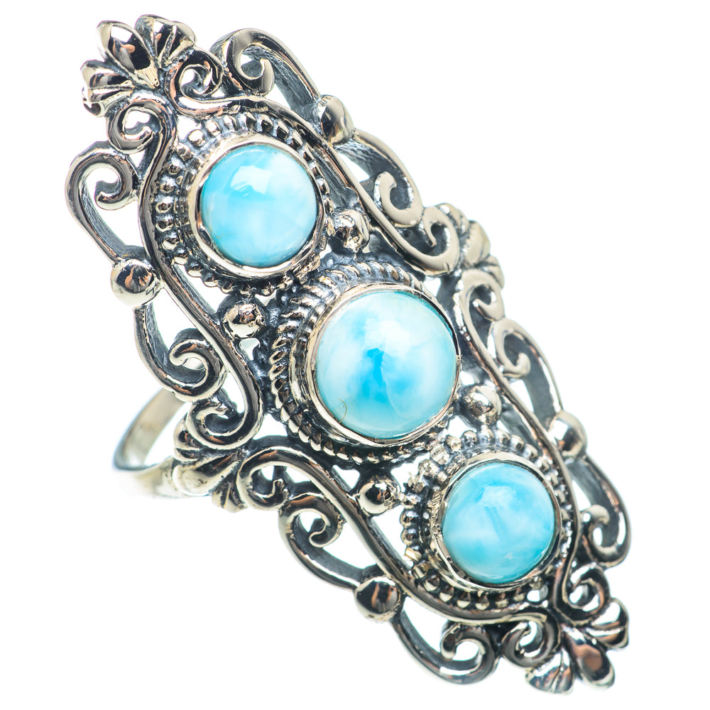 Larimar Rings handcrafted by Ana Silver Co - RING74063