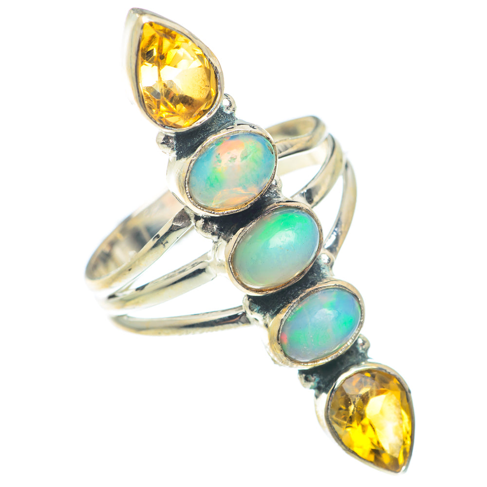 Ethiopian Opal Rings handcrafted by Ana Silver Co - RING74080