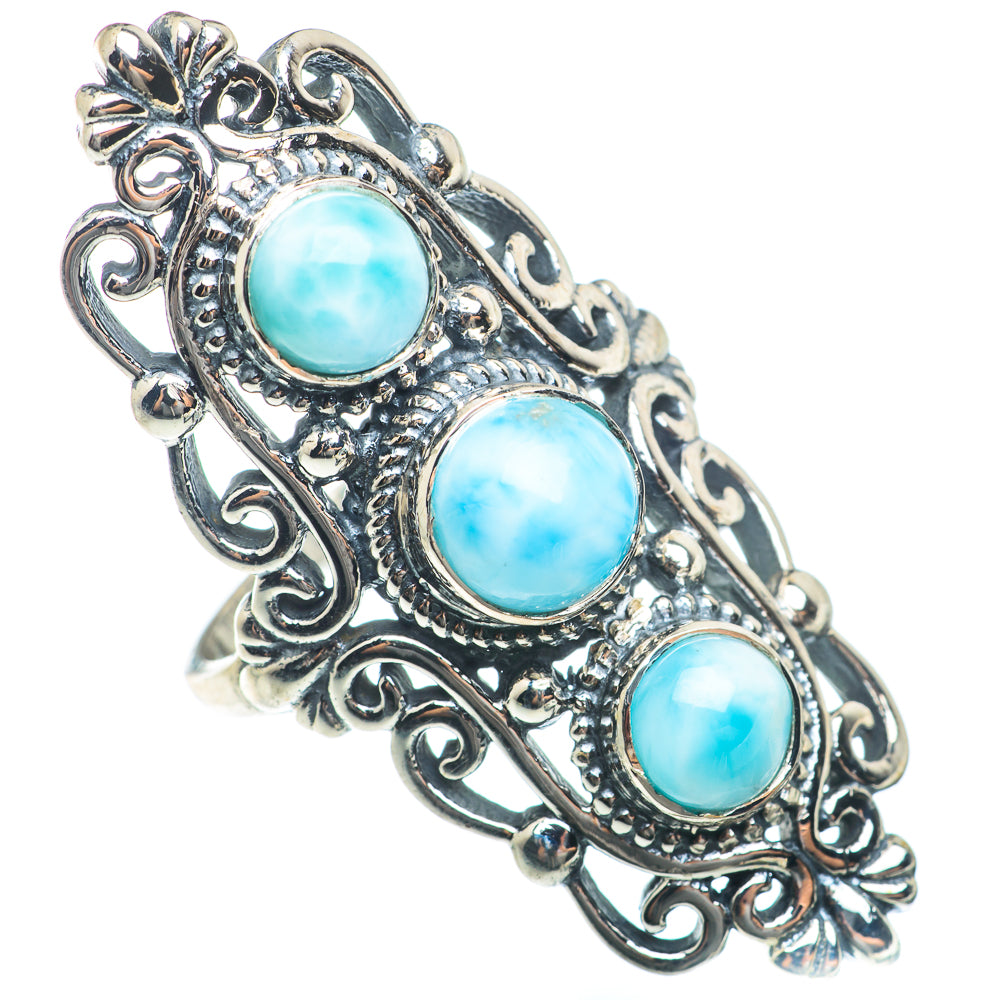 Larimar Rings handcrafted by Ana Silver Co - RING74096