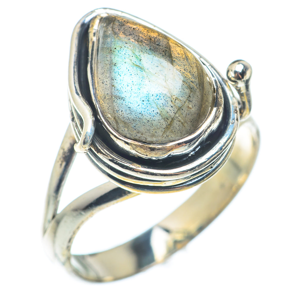 Labradorite Rings handcrafted by Ana Silver Co - RING74101