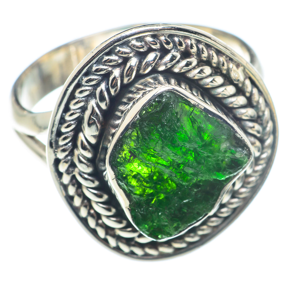 Chrome Diopside Rings handcrafted by Ana Silver Co - RING74109