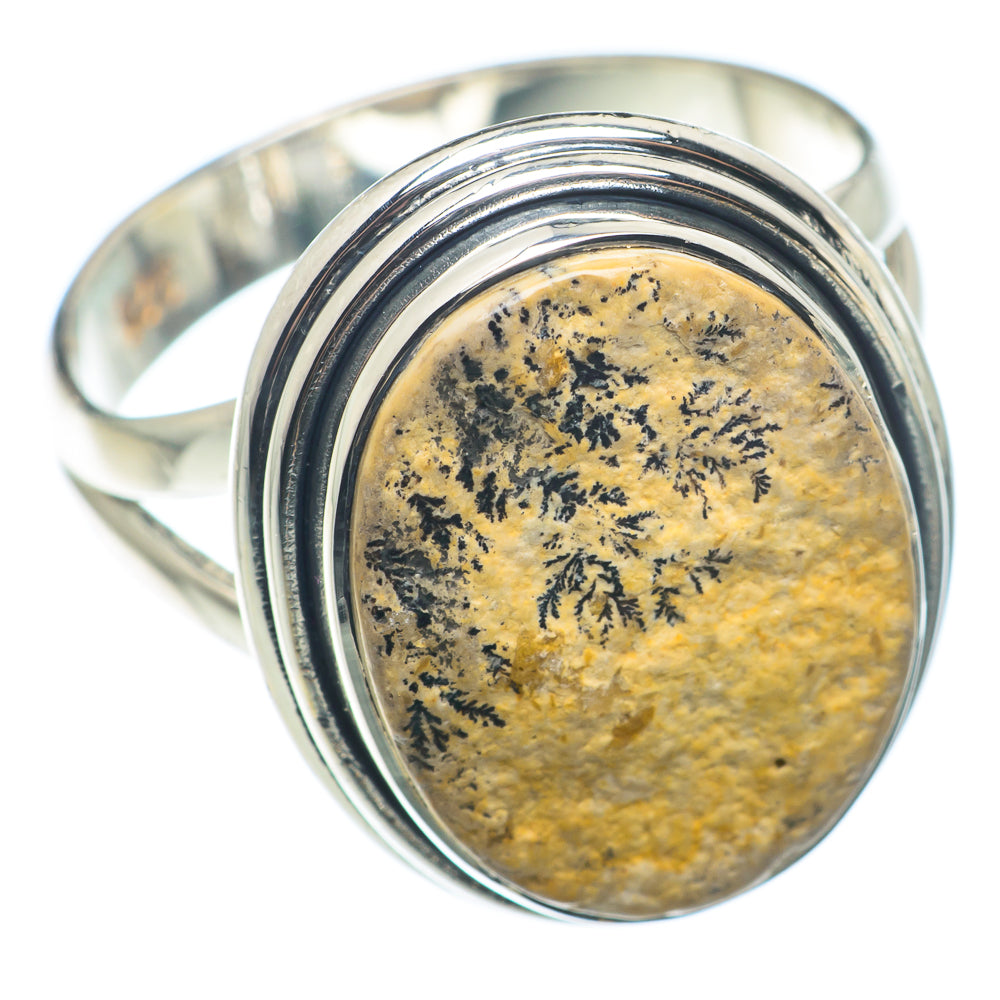 Scenic Dendritic Agate Rings handcrafted by Ana Silver Co - RING74110