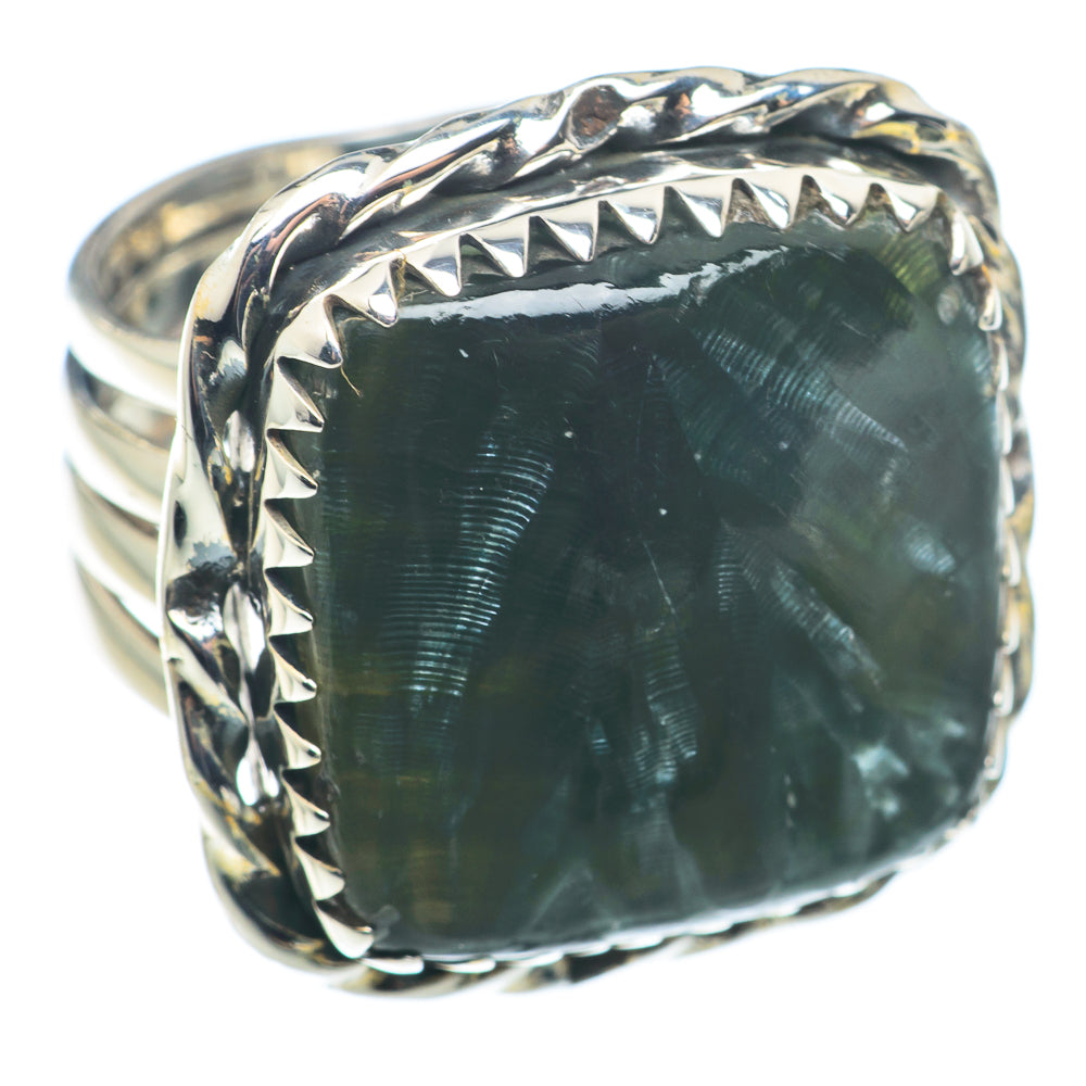 Seraphinite Rings handcrafted by Ana Silver Co - RING74150