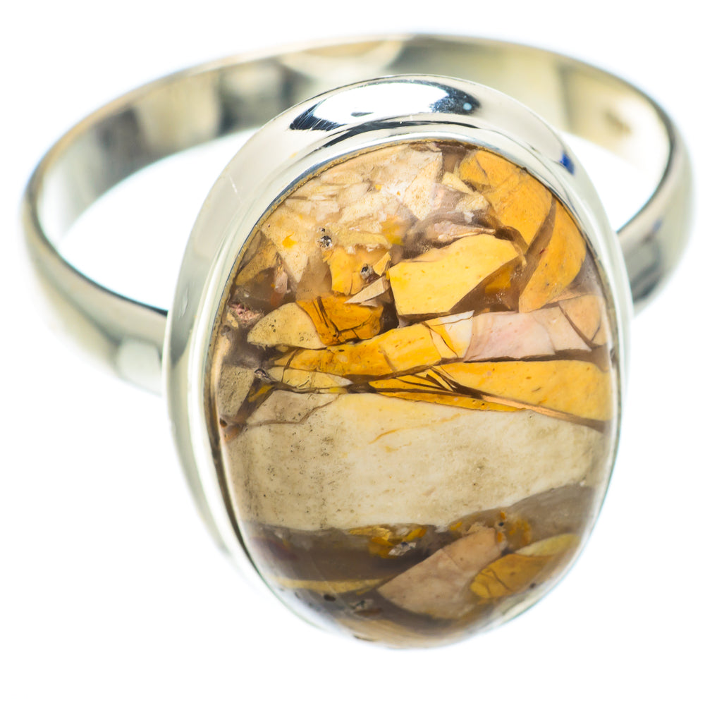 Brecciated Mookaite Rings handcrafted by Ana Silver Co - RING74240 - Photo 2