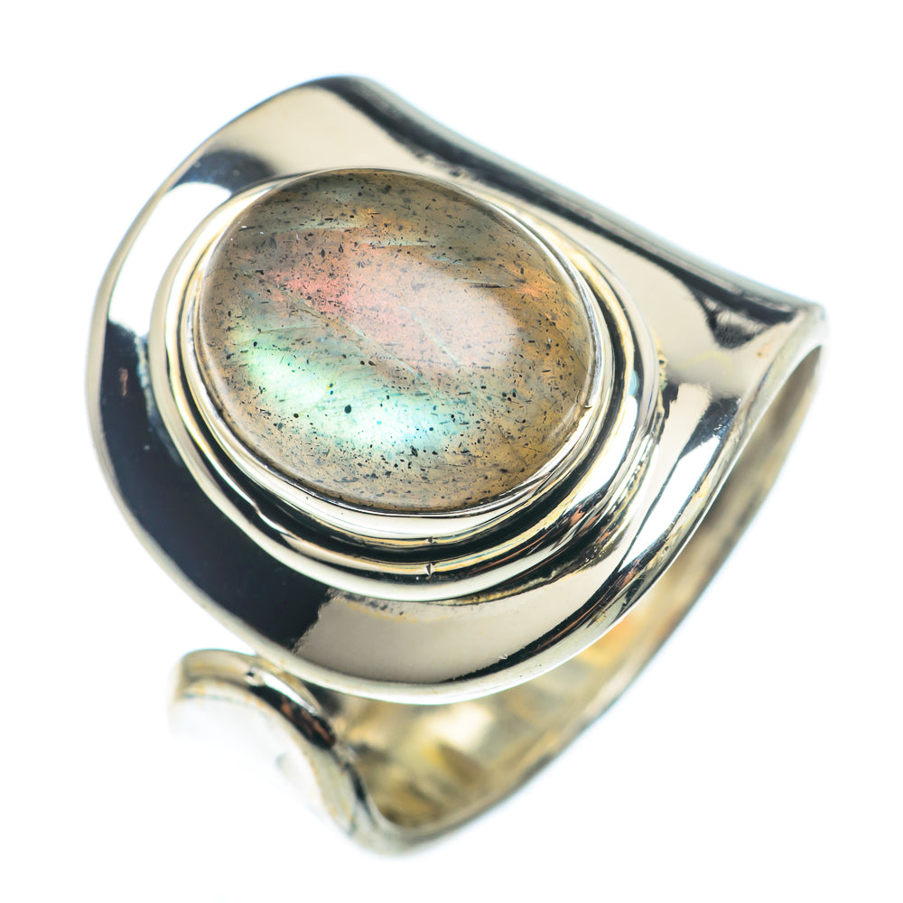 Labradorite Rings handcrafted by Ana Silver Co - RING74307