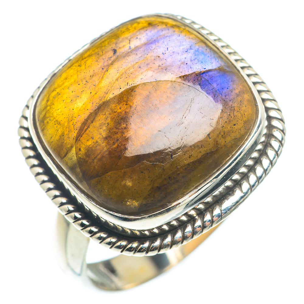 Labradorite Rings handcrafted by Ana Silver Co - RING74338