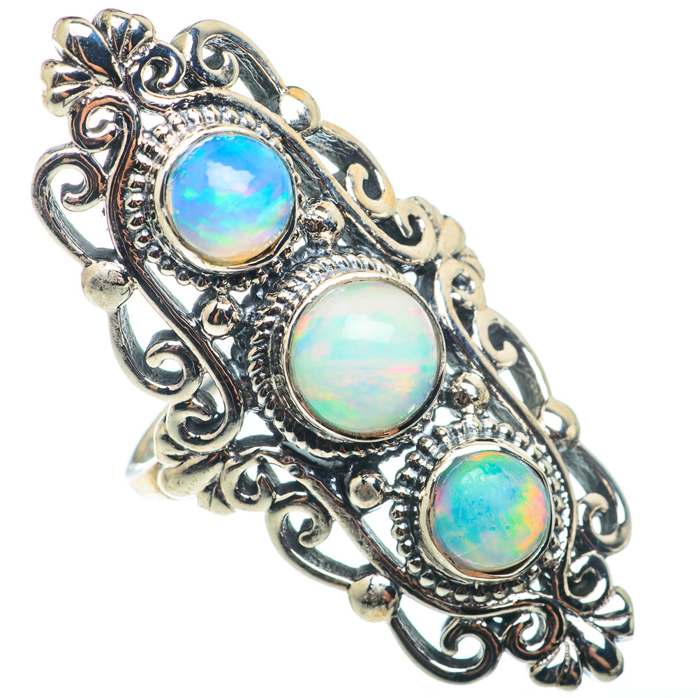 Ethiopian Opal Rings handcrafted by Ana Silver Co - RING74363